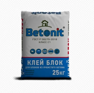 Клей для газобетона Бетонит 25 кг 4631145442033 купить в Москве