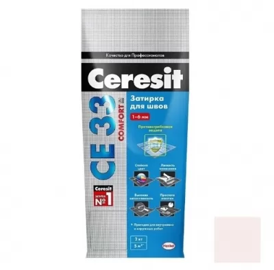 Затирка цементная Ceresit CE 33 № 40 Жасмин 2 кг 2092224 купить в Москве