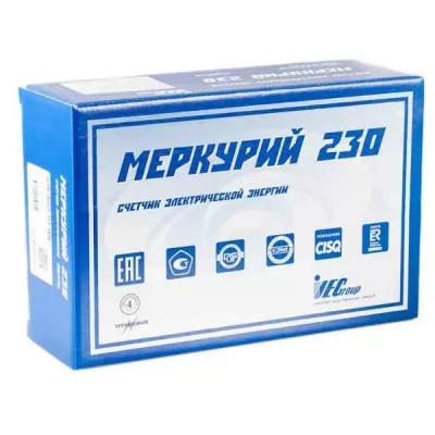 Счетчик электроэнергии Меркурий 230 АМ-02 трехфазный купить в Москве
