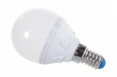 Лампа светодиодная Uniel ЯРКАЯ LED-G45 E14 PLP01WH 7 Вт теплый белый свет купить в Москве