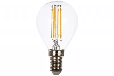Лампа светодиодная прозрачная Uniel Sky LED-G45 E14 PLS02WH 6 Вт теплый белый свет купить в Москве