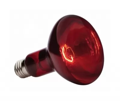 Лампа инфракрасная зеркальная красная R127 Е27 150 Вт купить в Москве