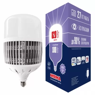 Лампа светодиодная Volpe Norma LED-M80 E27 6500K 100 Вт купить в Москве
